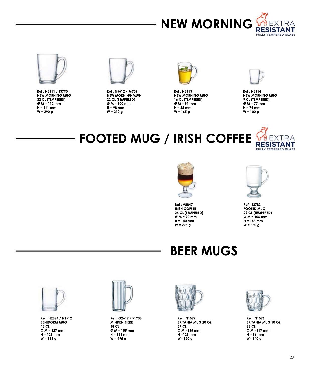 Footed Mug / Irish Coffee — catalogue page 1