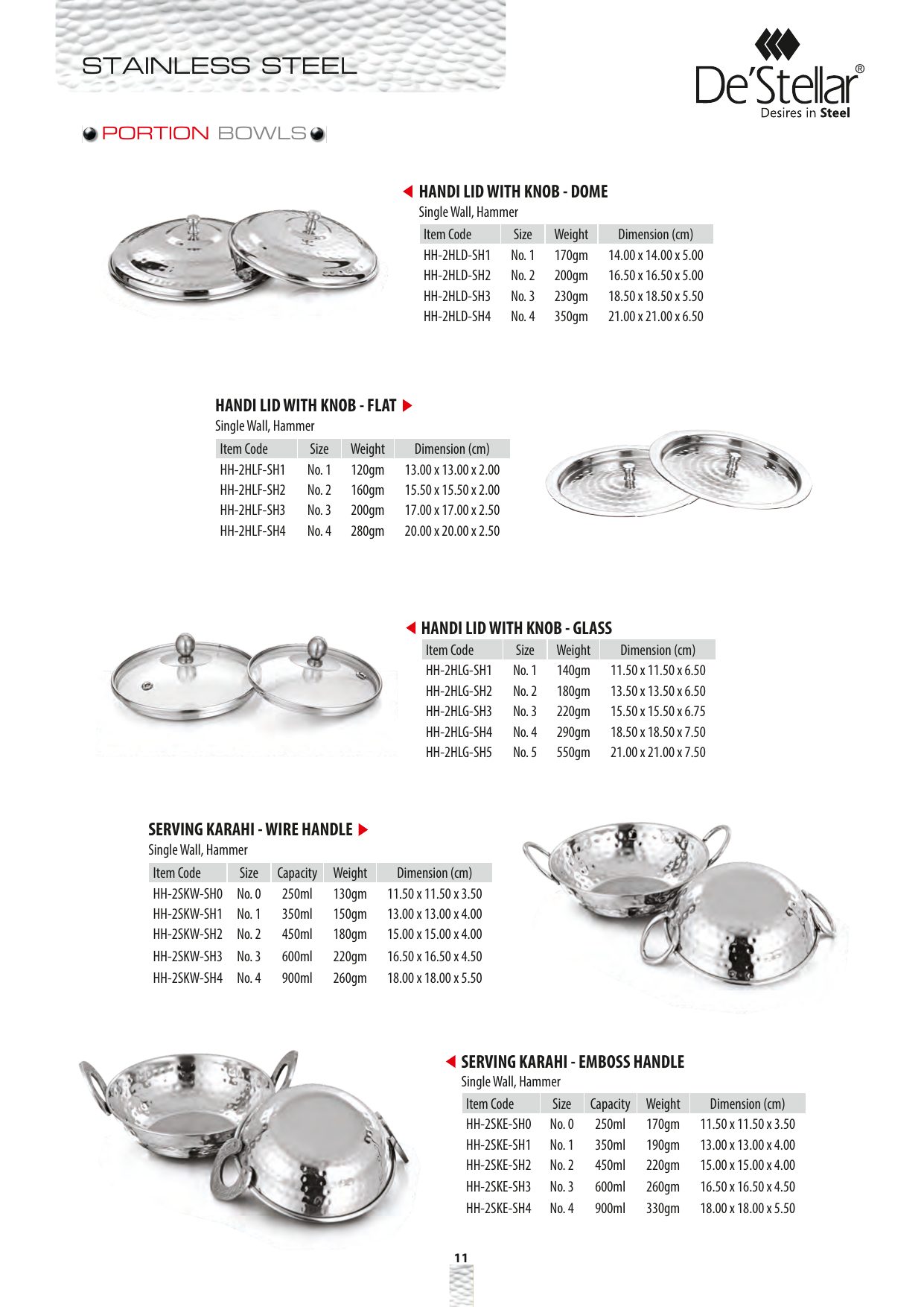 Serving Karahi - Emboss Handle — catalogue page 1