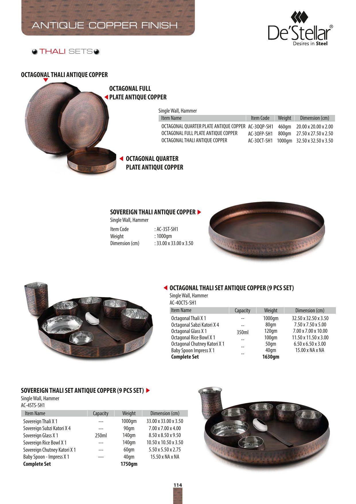 Belly Pan Antique Copper — catalogue page 2