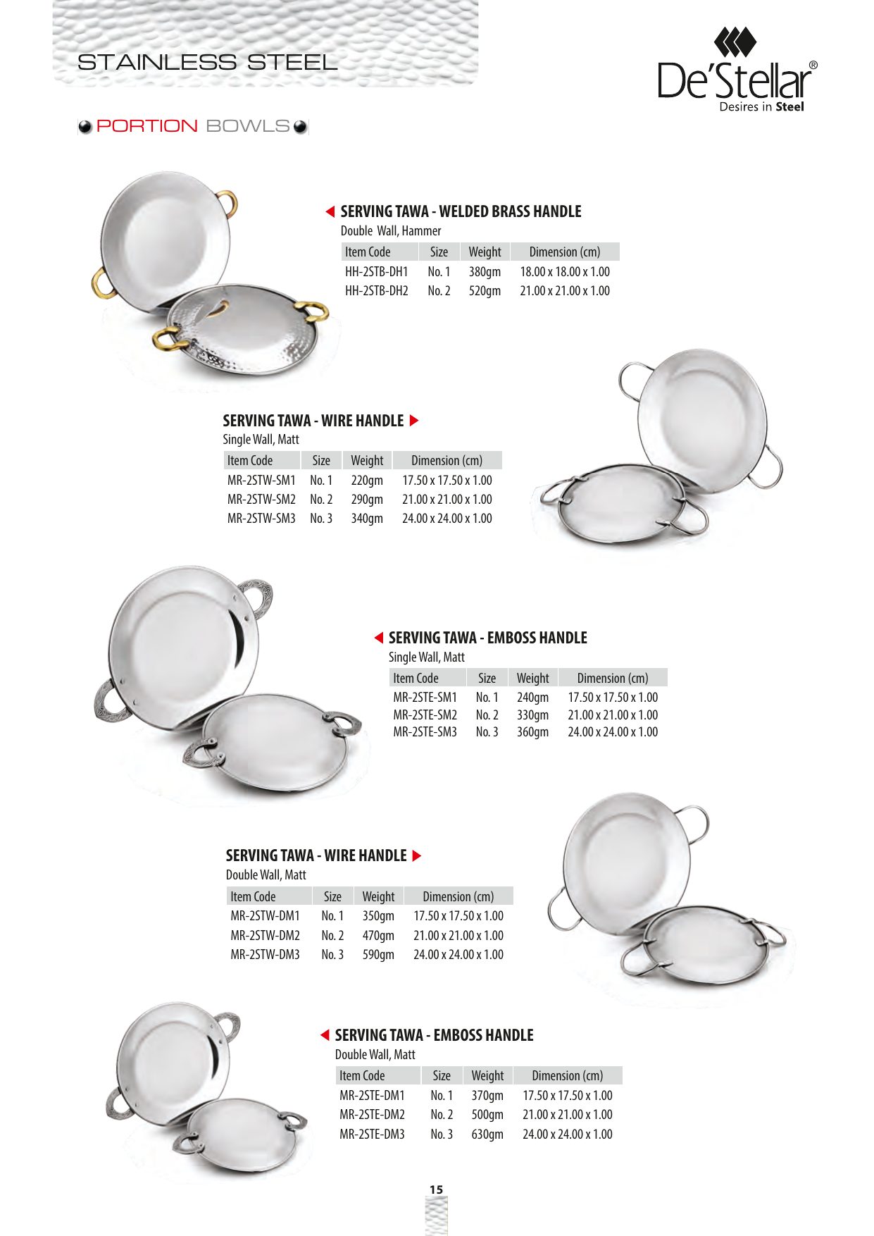 Serving Tawa - Wire Handle — catalogue page 2