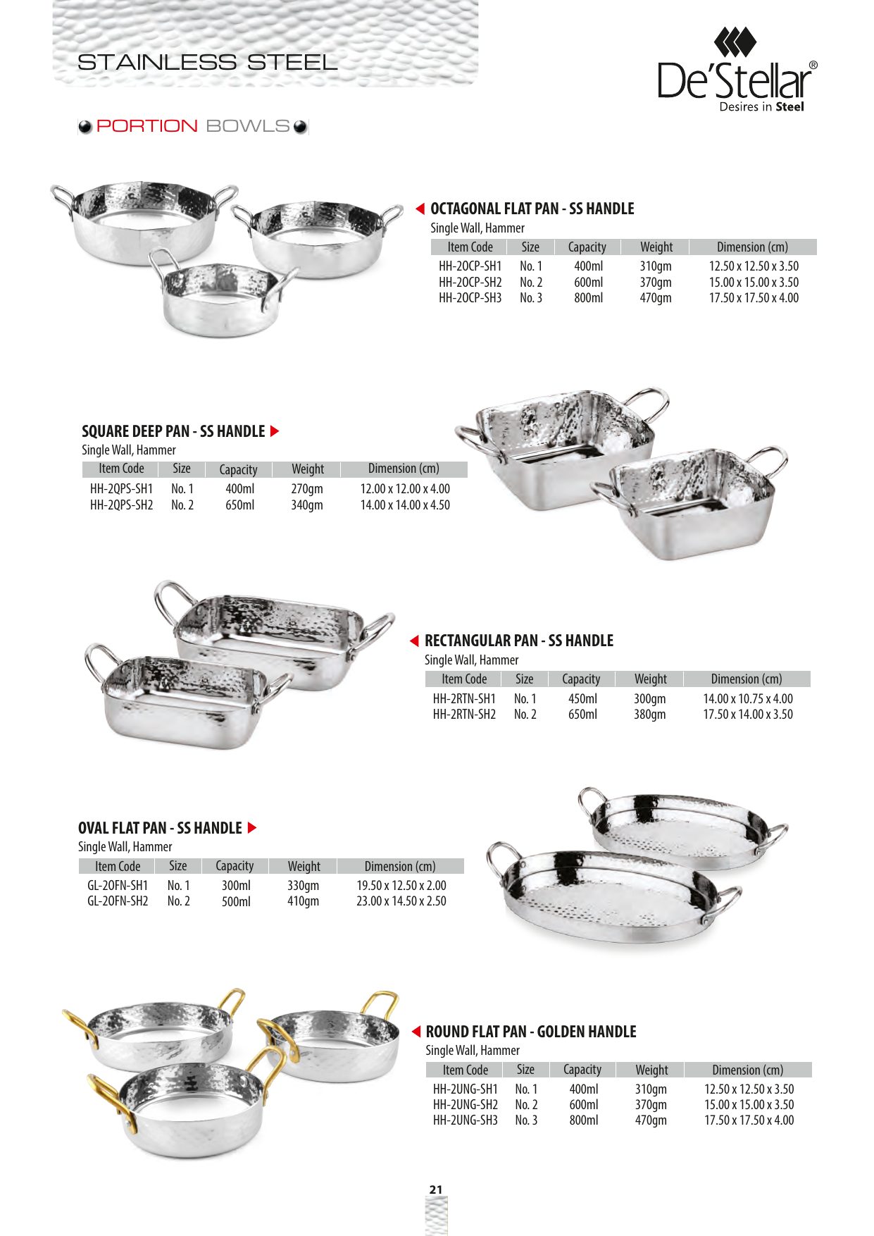 Rectangular Pan - Ss Handle — catalogue page 1