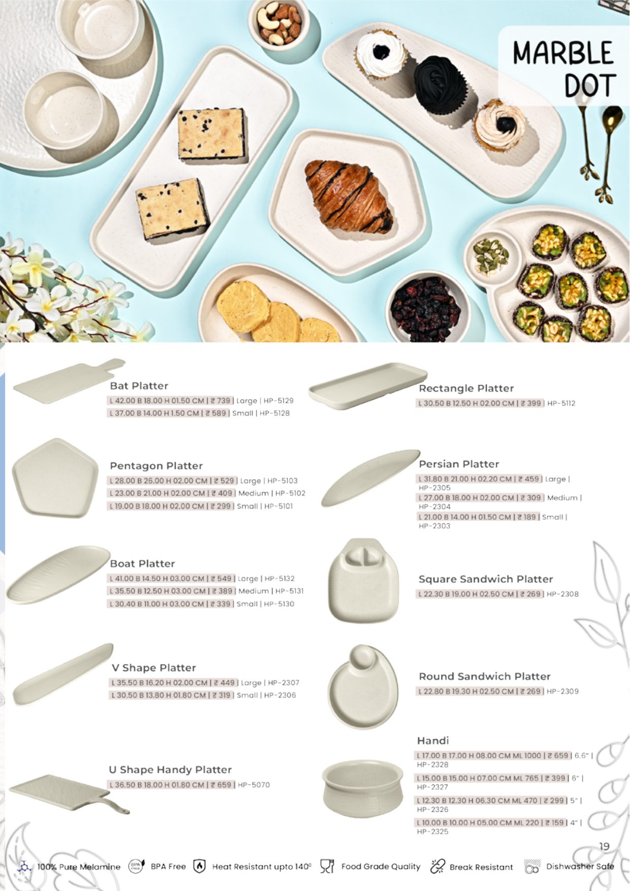 Speckle Series – Marble Dot — catalogue page 1