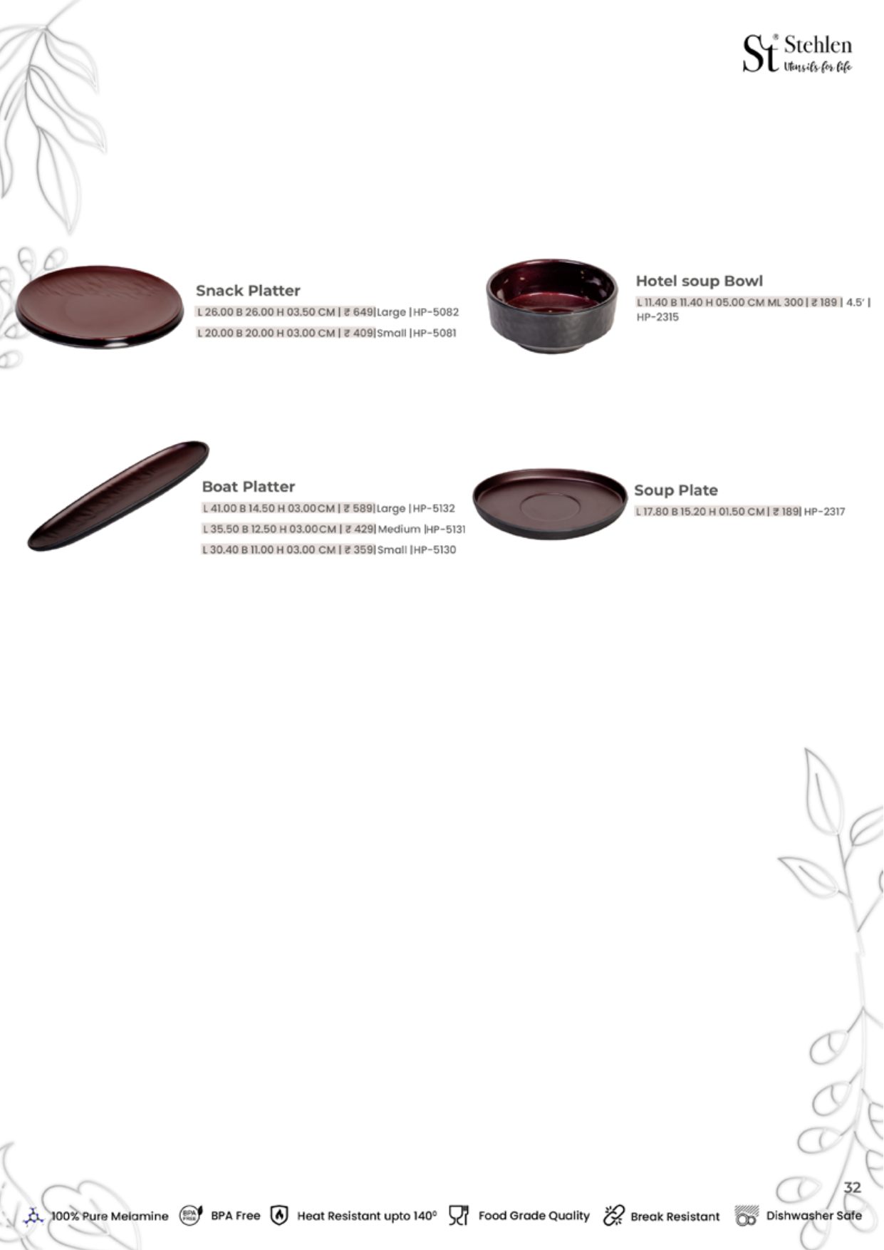 Metallic Series – Red — catalogue page 2