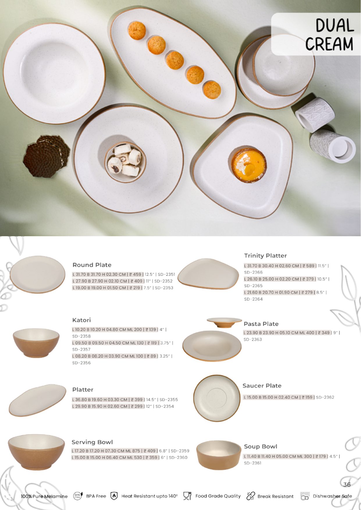 Dual Tone Series – Dual Cream — catalogue page 1