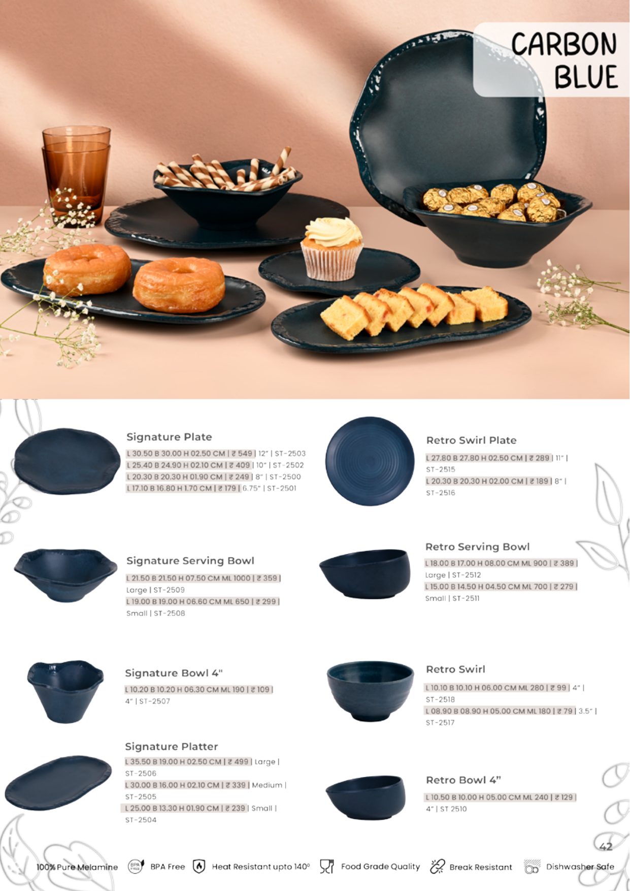 Signature Collection – Carbon Blue — catalogue page 1
