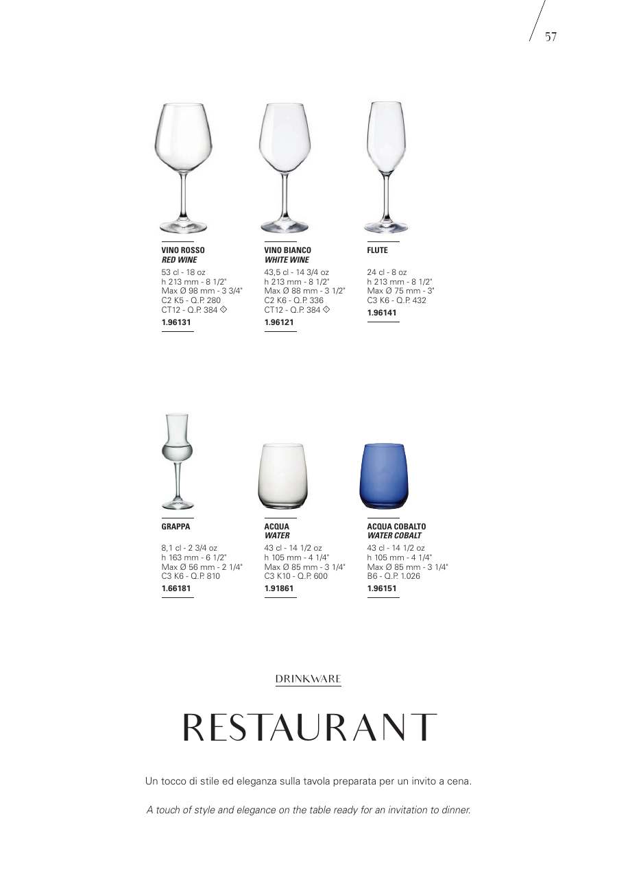 Bormioli Rocco Bormioli Rocco Glassware 2025 page — page 59