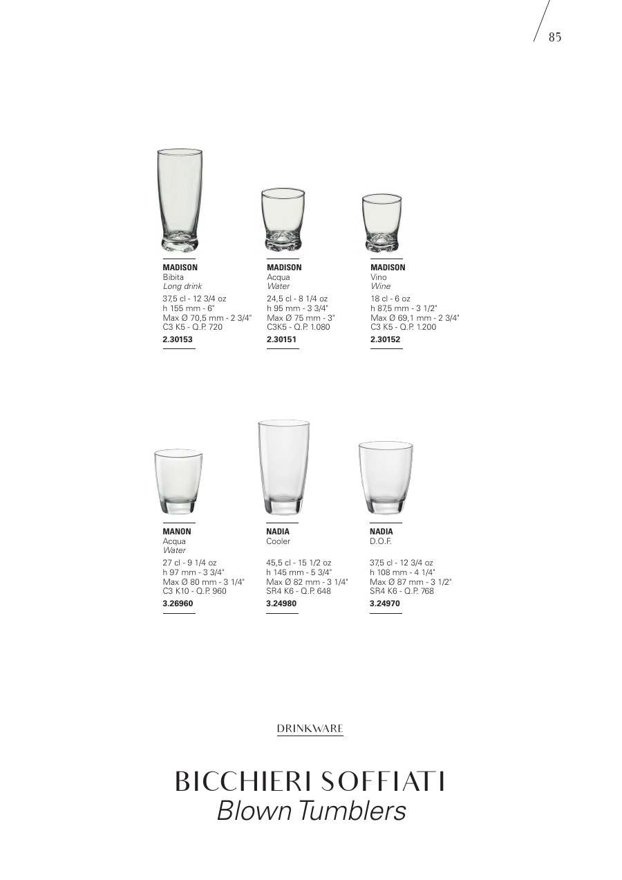 Bormioli Rocco Bormioli Rocco Glassware 2025 page — page 87