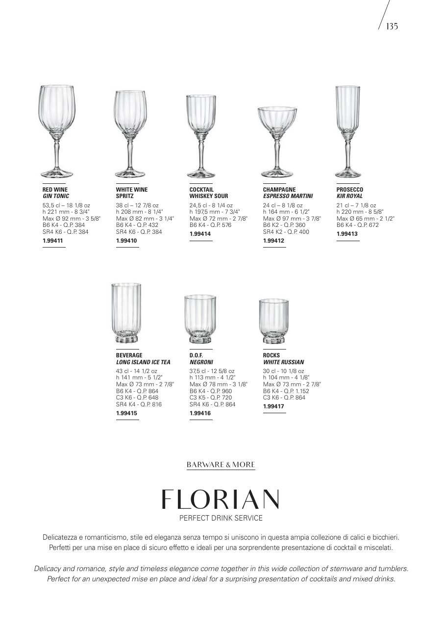 Bormioli Rocco Bormioli Rocco Glassware 2025 page — page 137