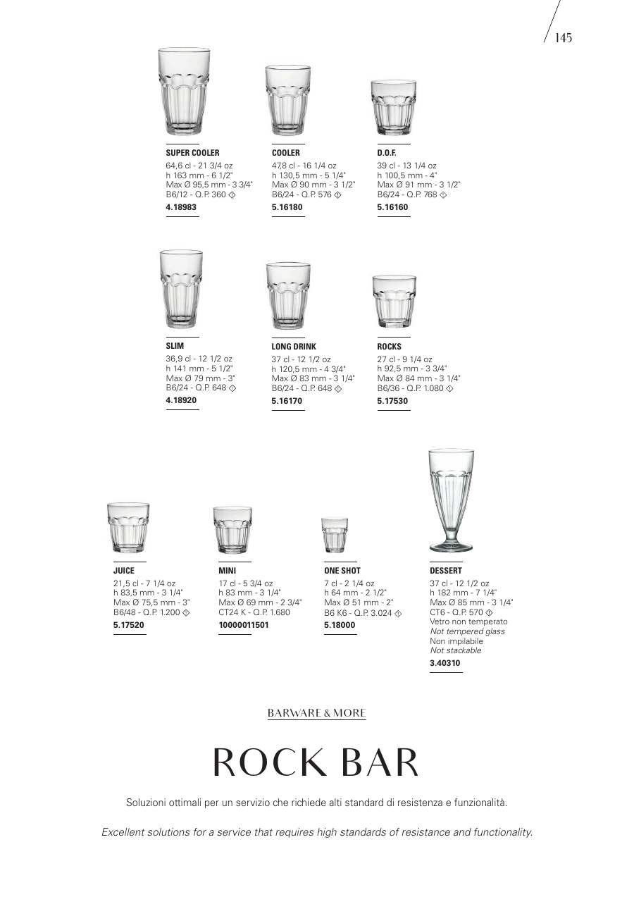Bormioli Rocco Bormioli Rocco Glassware 2025 page — page 147