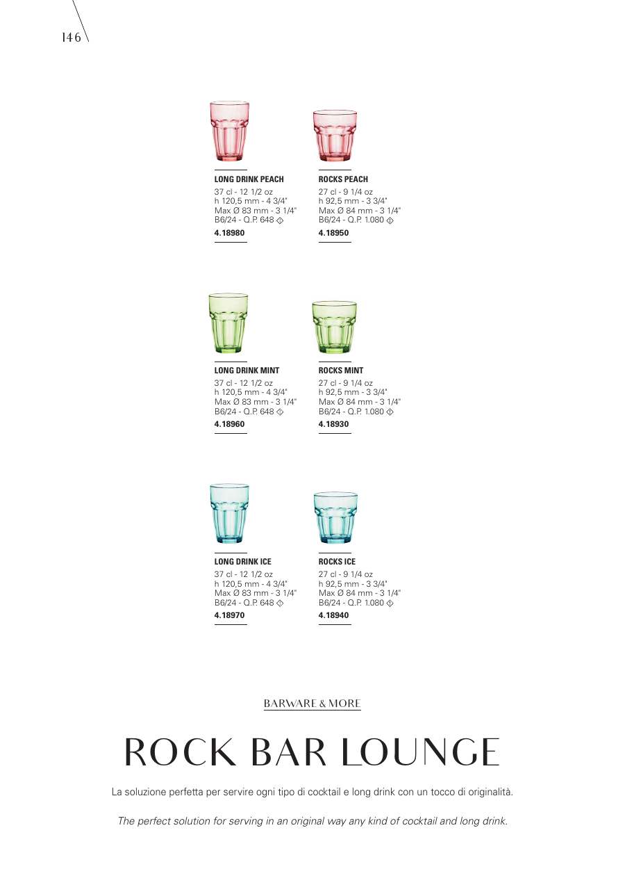 Bormioli Rocco Bormioli Rocco Glassware 2025 page — page 148