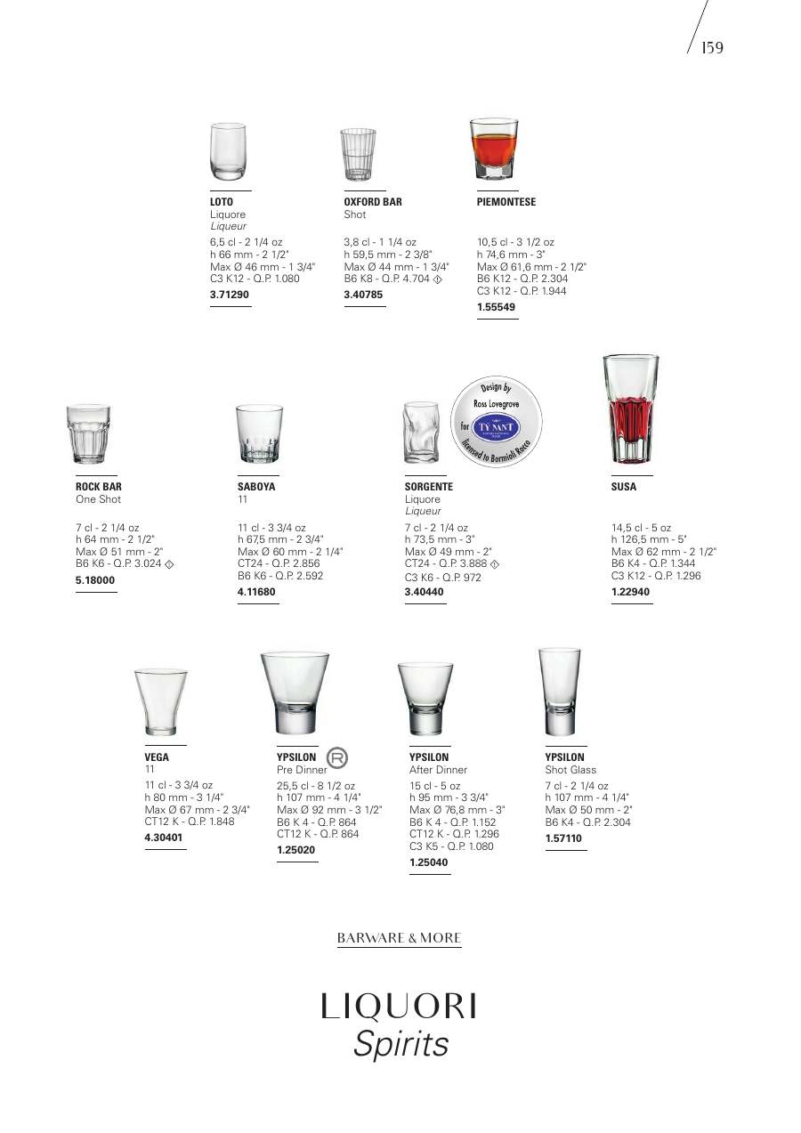 Bormioli Rocco Bormioli Rocco Glassware 2025 page — page 161