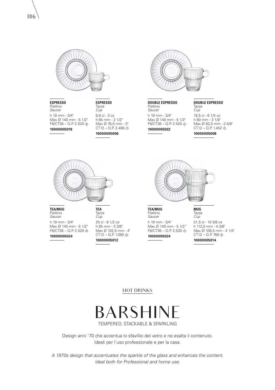 Bormioli Rocco Bormioli Rocco Glassware 2025 page — page 188
