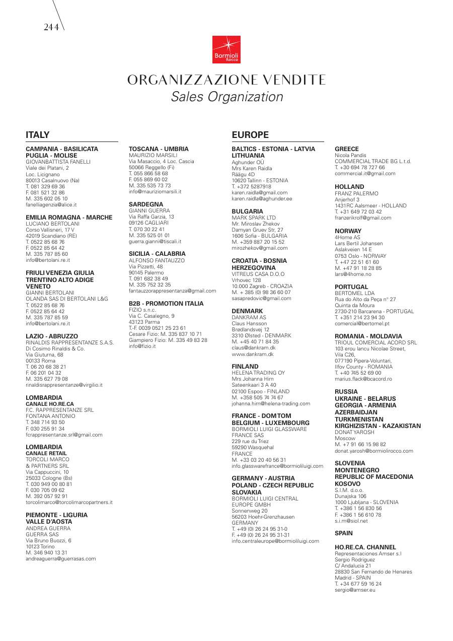 Bormioli Rocco Bormioli Rocco Glassware 2025 page — page 246