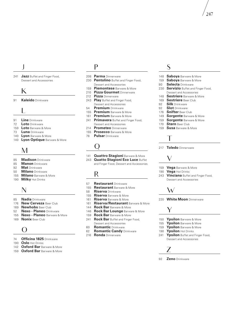 Bormioli Rocco Bormioli Rocco Glassware 2025 page — page 249